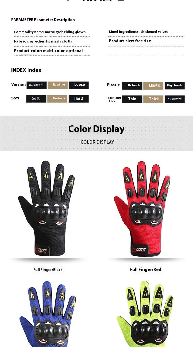 Ulkopyörä, molemmat miehet, naiset, kosketusnäytön suojaus moottoripyörille, liukumattomat ja kulutusta kestävät käsineet_voghion.com