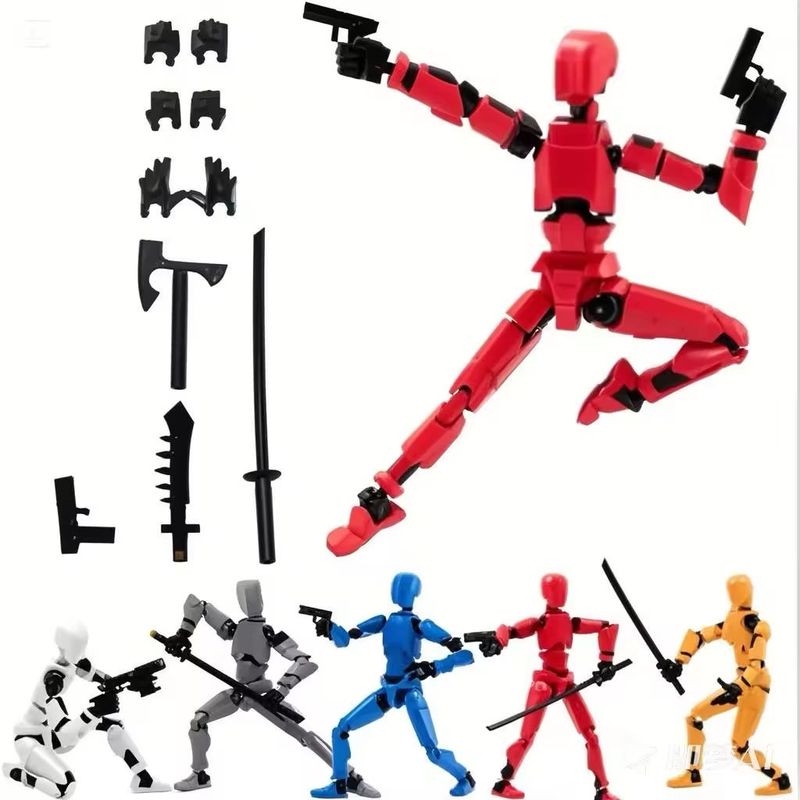 Joint Doll Assembling Doll Toy Multi-articular Movable Mannequins Changeable Action Figures Robot Toy Decoration_voghion.com