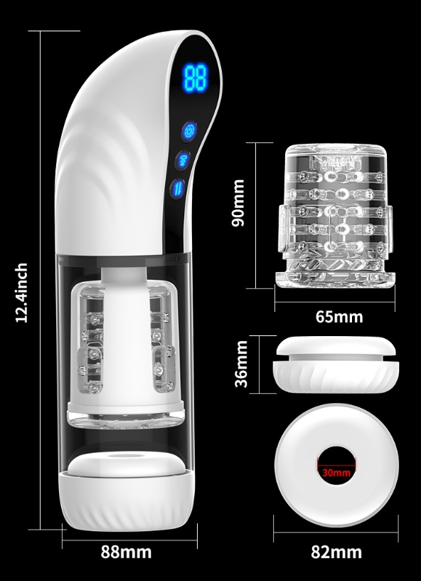 Mengma HGOD Digital Display Rotating Telescopic Sucking Sound Airplane Cup Navigation Cup Male Masturbator_voghion.com
