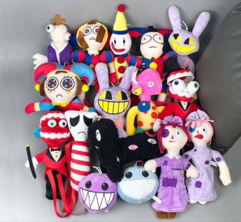 20 kosov neverjetne digitalne cirkuske plišaste igrače Pomni Jax plišasta risanka gledališče zajec lutka plišaste igrače za otroke božično darilo za otroke_voghion.com