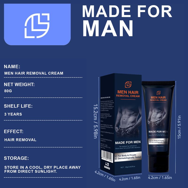 LANTHOME Creme zur privaten Haarentfernung für die Achseln und Beine von Männern_voghion.com