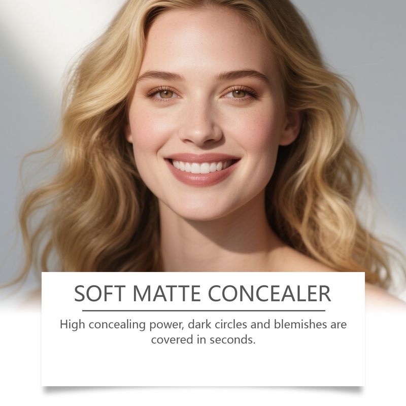 Zephoco Elfenbeinweißer feuchtigkeitsspendender, leichter, lang anhaltender, natürlicher Concealer für den täglichen Hautton_voghion.com