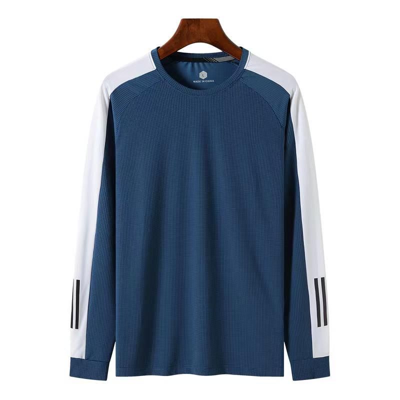 Long sleeved T-shirt for leisure, sports, fitness, high elasticity, quick drying top_voghion.com