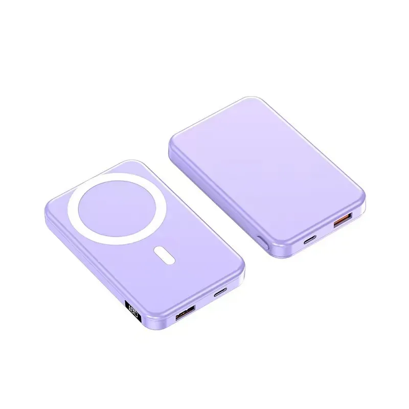Mobile Phone Magnetic Bank Suitable For IPhone 15 With 5000mAh Capacity Wireless Bidirectional Charging Precious_voghion.com
