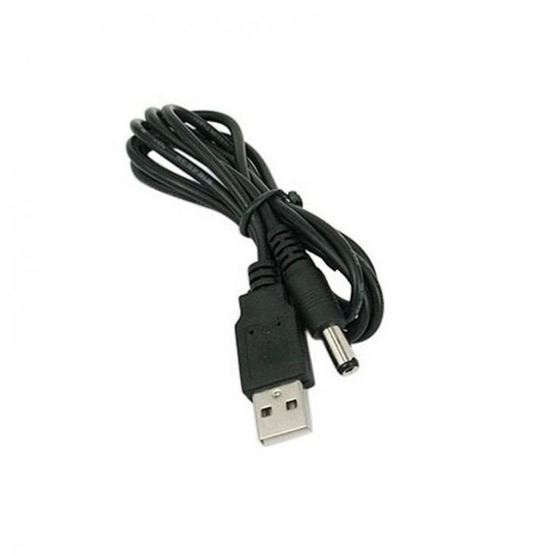 Cavo di alimentazione con connettore da 1 m per porta USB a jack cilindrico da 5,5 x 2,1 mm e 5 V CC per piccoli dispositivi elettronici, promozione Hot_voghion.com