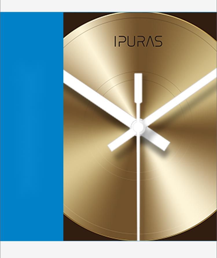 Yipula 7077 Light Luxury Simple Modern New Decorative Home Silent Watch Living Room Wall Clock_voghion.com