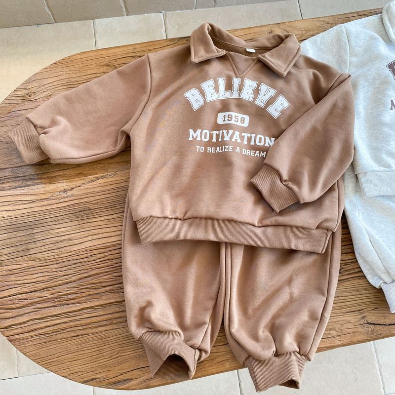 Kinderkleding Kinderen Herfst Sport Pak Meisjes Nieuwe Lente En Herfst Baby Casual Jongens Trui Tweedelig Pak_voghion.com