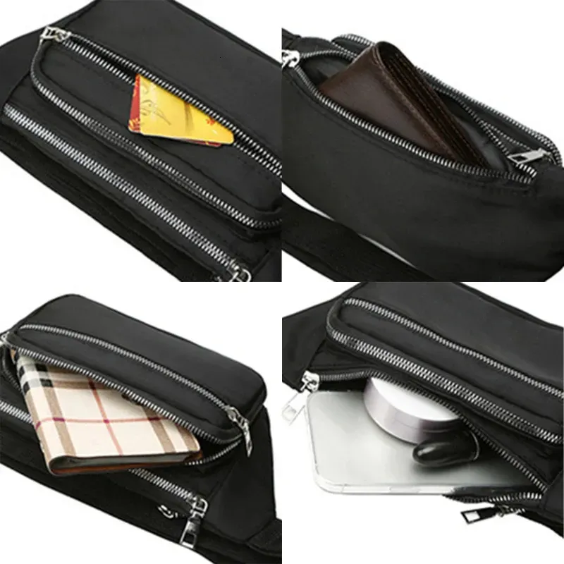 Marsupio in tessuto Oxford 2024 con cerniera, per sport, viaggi, ragazza, tasca per pancia, fianchi, sedere, moda, telefono, marsupio per donna_voghion.com