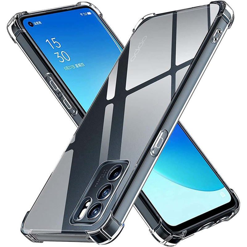 Odporne na wstrząsy silikonowe przezroczyste etui na telefon do OPPO Reno Z 2 3 4 5 6 7 8 9 10 Pro 2Z 2F Osłona obiektywu tylna do OPPO 4SE 5K 5F 6Z 7SE 7Z 8T ACE2_voghion.com