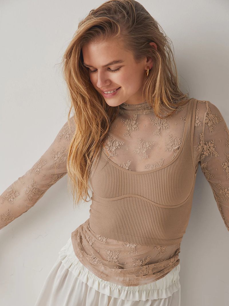 Transparentes Spitzen-Netzoberteil für Damen – Sexy Langarm-Schichtbluse, atmungsaktiv und dehnbar, trendige Streetwear und unverzichtbares Freizeitoutfit_voghion.com