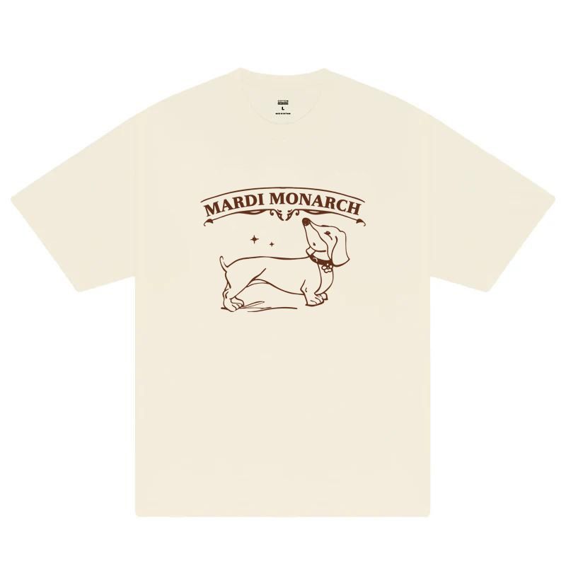 Nueva camiseta coreana de Mardi de manga corta con estampado de perro salchicha Jennie Same Style, de algodón puro_voghion.com