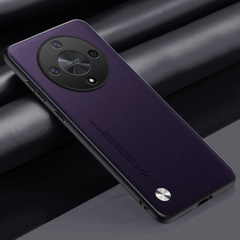 Θήκη Honer Magic6lite Απλό δερμάτινο κάλυμμα τηλεφώνου για Honor Magic6 Lite 6Lite Light 5G 2024 TPU Soft Frame Protect Funda_voghion.com