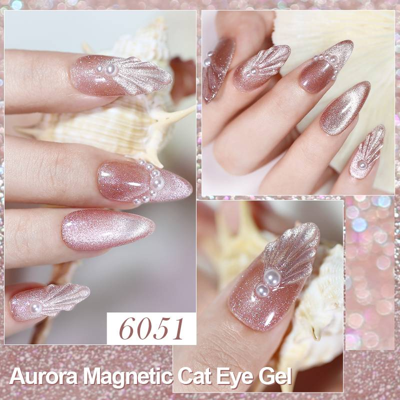 Arte Clavo 10ml Aurora Gel Olho de Gato Magnético Colorido Brilhante Esmalte Semi Permanente Gel Magnético Para Unhas Verniz Gel Artístico_voghion.com