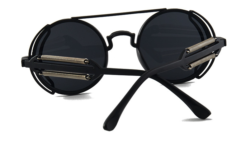 Unisex Cyberpunk Trend Retro Sonnenbrillen Runde Sonnenbrillen_voghion.com