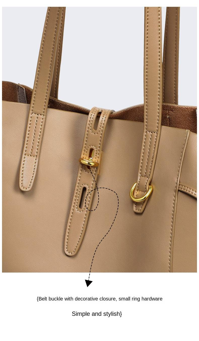 Borsa a tracolla da donna in vera pelle, grande capacità, alla moda, primavera ed estate, VINEY 2025_voghion.com
