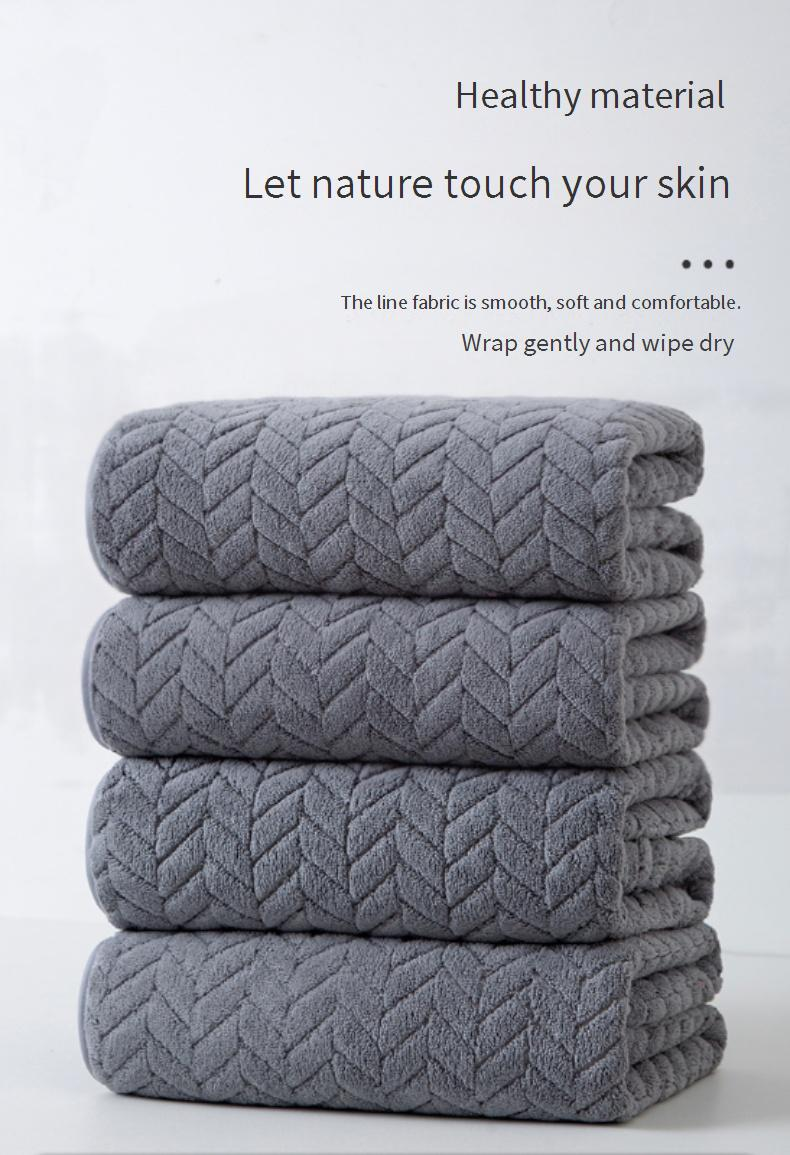 Coral Fleece Towel Set - Ultra Soft, Quick-Dry Bath, Face & Hand Towels For Home & Travel, Non-Shedding, 3/4/6/8-Piece Sets_voghion.com