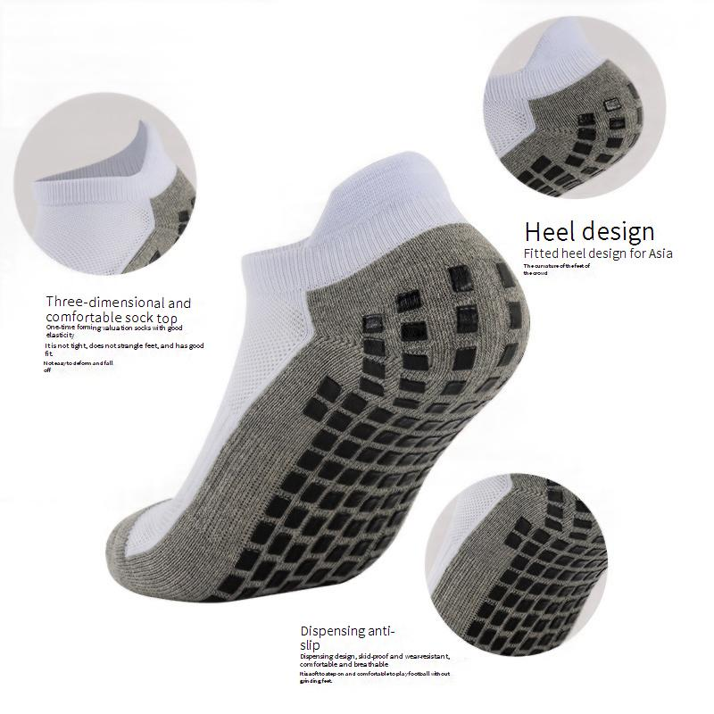 Fußballsocken, niedrige Oberseite, klebend, rutschfest, Bootssocken, Handtuchunterseite, Bodensocken, Yoga, Laufsportsocken, FootballSock_voghion.com