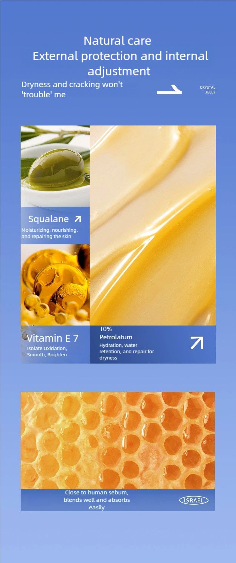 HIH Crack-Resistant Vaseline Ultra Moisturizing Body Cream Intensive Moisturizing Body Care For Dryness And Chapping_voghion.com