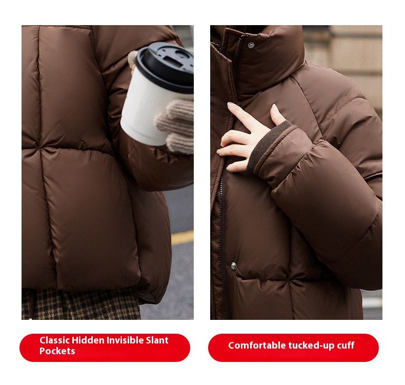 Piumino leggero da donna - Cappotto invernale corto, ampio e caldo con design elegante, capospalla comodo e alla moda_voghion.com