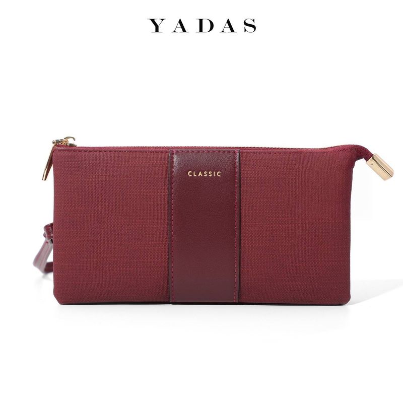 Women's Woven PU Wristlet Wallet – Slim & Lightweight Clutch With Phone Pocket For Everyday Essentials_voghion.com
