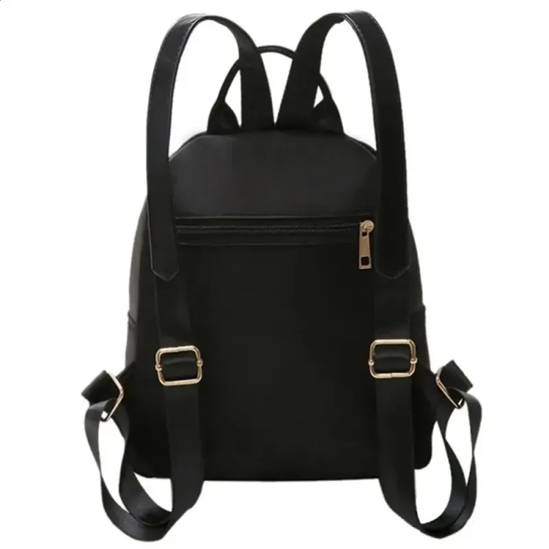 Bolso Oxford multifuncional de moda para mujer, mini mochila de viaje, estilo bandolera, color negro, 250408l_voghion.com