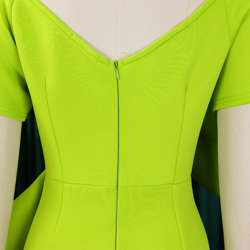 women's sexy big bow slit dress bag hip skirt dress_voghion.com