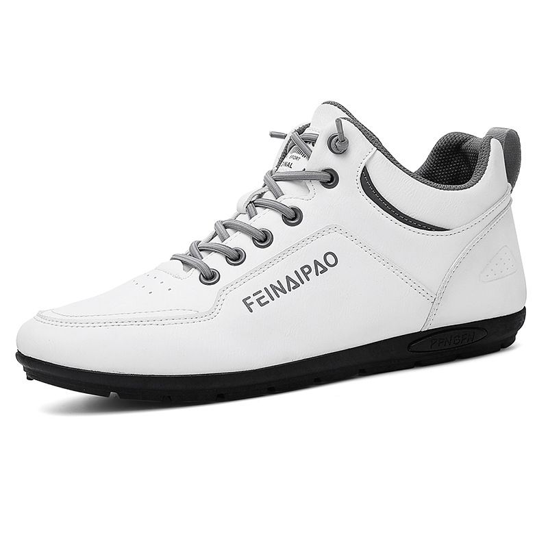 Men's 2025 Spring New Trend Casual Board Shoes Men's Multi-function Lace-up Non-slip Work Leather Shoes_voghion.com