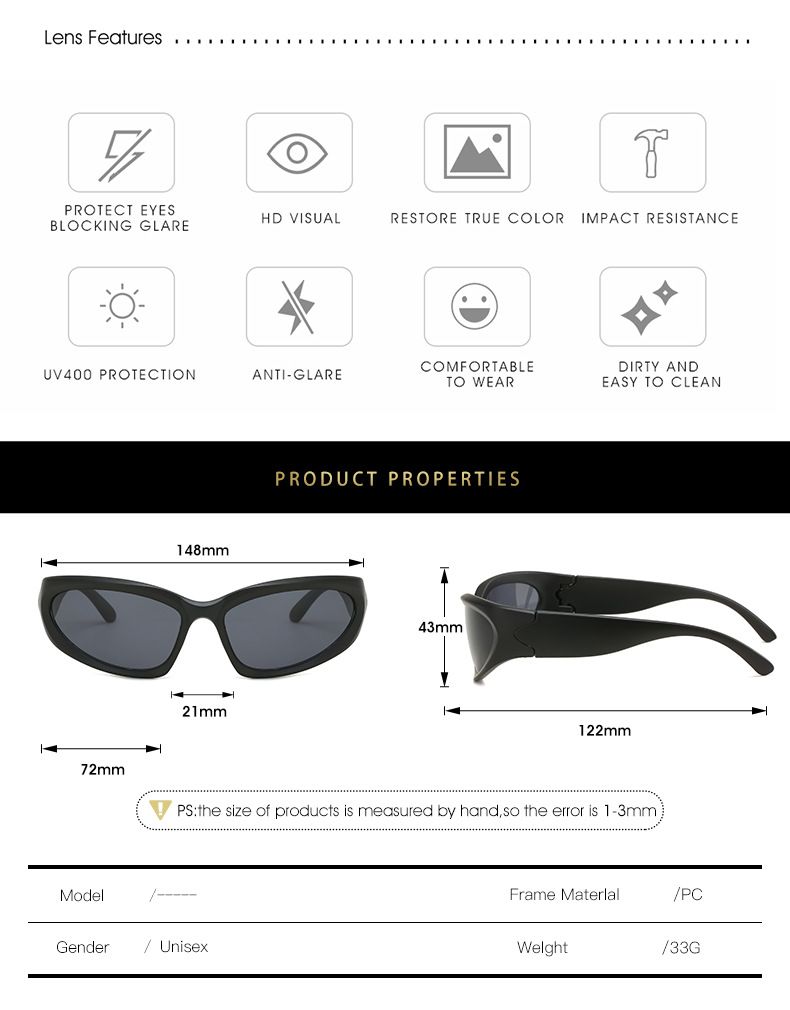 Occhiali da sole sportivi ovali avvolgenti Flash da uomo, con lenti a specchio, per guida, pesca, ciclismo, design di sicurezza, per bici_voghion.com