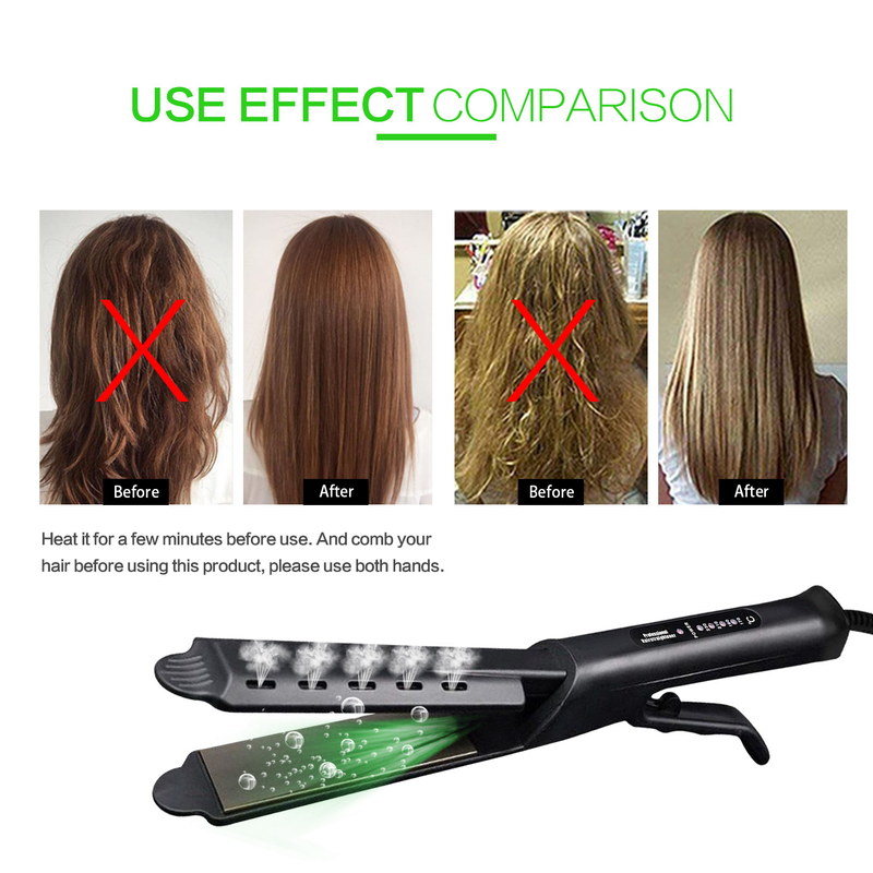 Neue gerade Schiene Dampf Mais Clip Spray Haarglätter Haar Curler Gerade Lockenstab Dual-Use_voghion.com