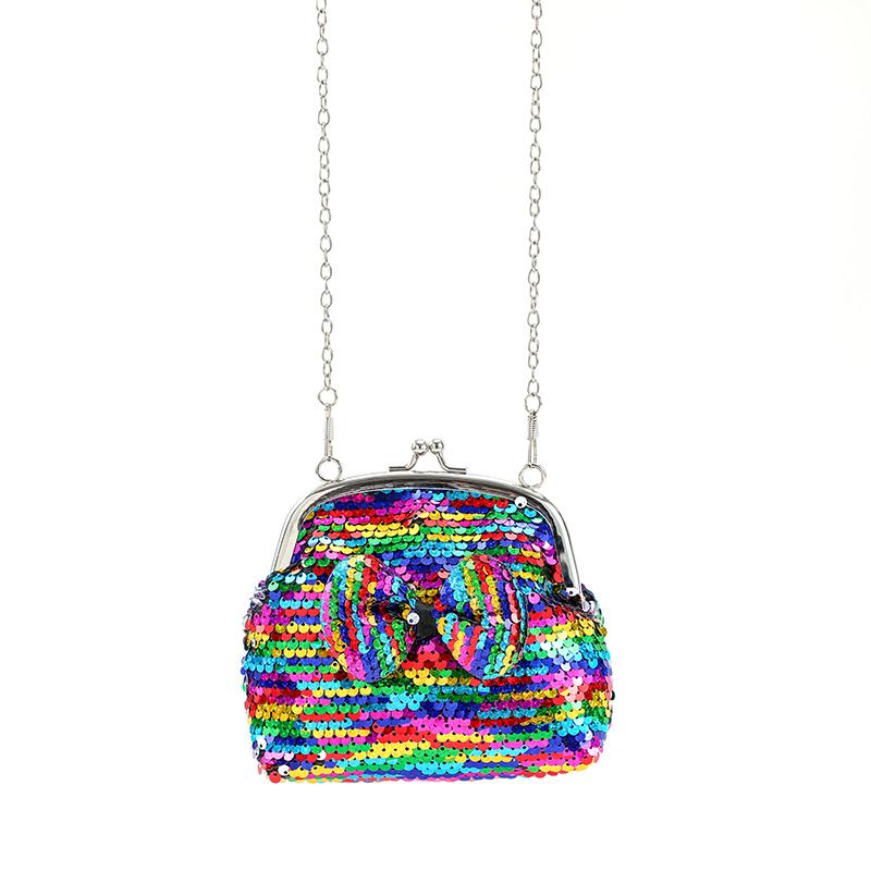 Borsa a tracolla con paillettes, monospalla, con fiocco, da 5 pollici, carina, per bambini, porta carte_voghion.com