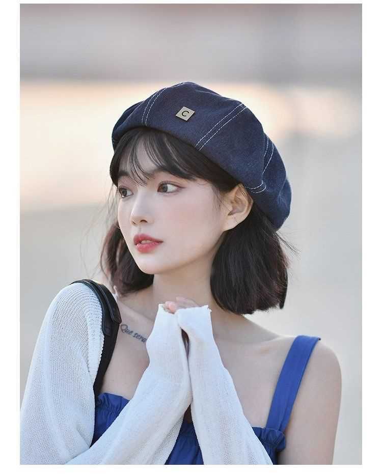 Spring and Autumn Cowboy Beret Hundreds of fashionable summer sunscreen painter's hat show face small hundred matching_voghion.com