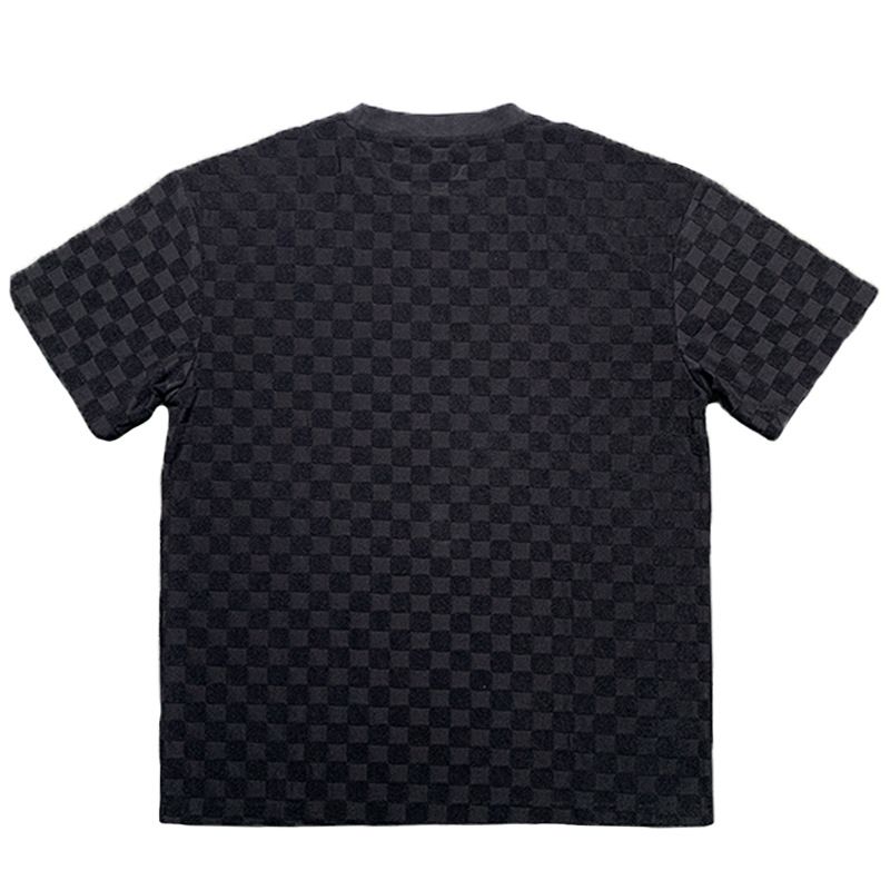 2025 American Oversize Trendy Men's Checkerboard Spring Summer Loose Sports Casual Two-Piece Set_voghion.com
