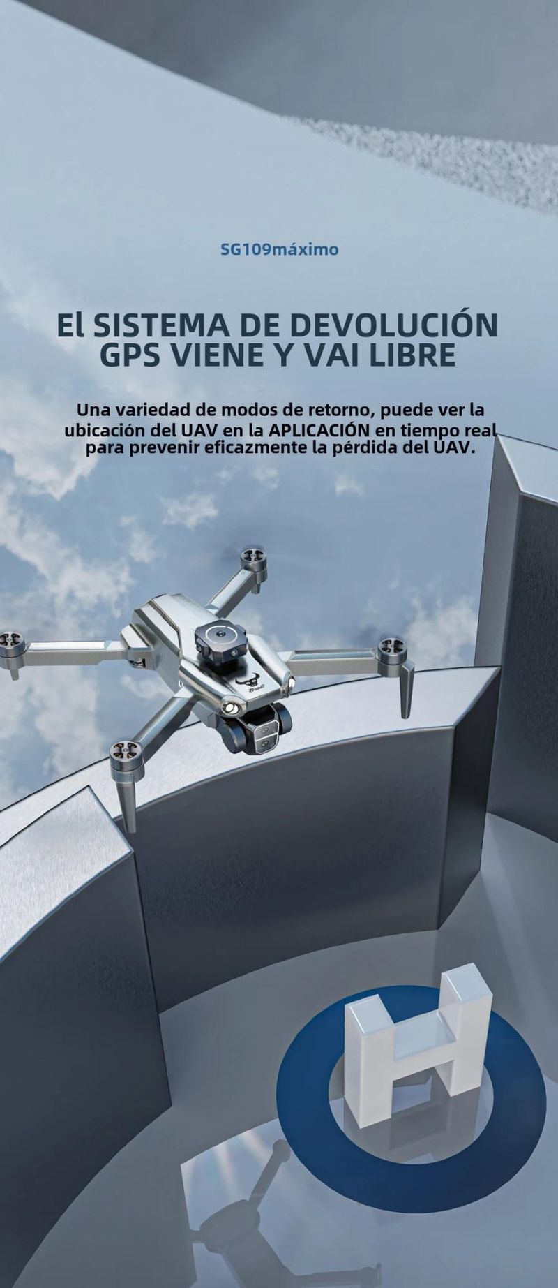 Drone professionale SG109 MAX Pro con telecamera GPS HD 4K, video in diretta, 5G WIFI FPV RC, quadricottero per adulti e principianti_voghion.com