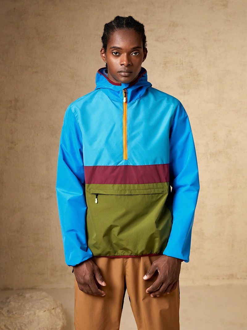 Giacca antivento leggera e impermeabile da uomo – Anorak traspirante per escursionismo e attività all'aperto (vestibilità comoda)_voghion.com