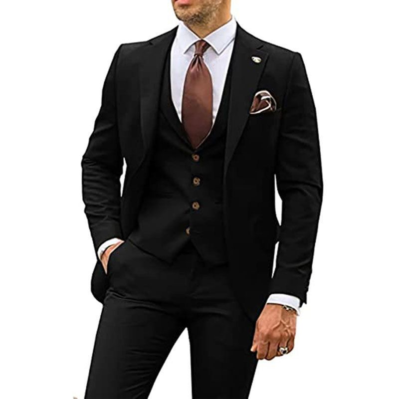 Ropa para hombre, traje de novio, traje de negocios, traje de tres piezas para banquete de boda, traje para hombre_voghion.com