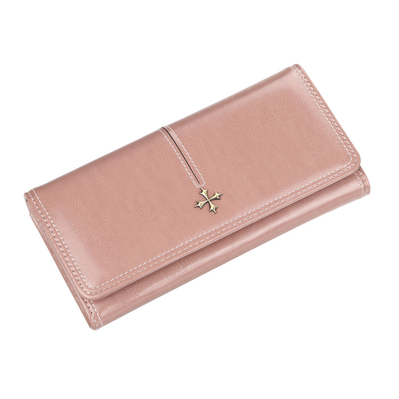 Wallet Long Korean Style Large Capacity Zipper Phone Clutch Shiny Multi-Card Slot Women's Bag High-End Feel_voghion.com