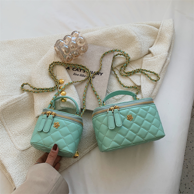Lingge Kettentasche Damen 2023 neue Minitasche Persönlichkeit Pop ausländisches Temperament Umhängetasche Eimertasche_voghion.com