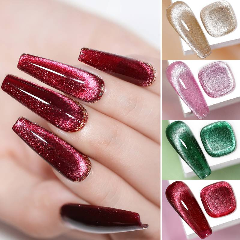 Arte Clavo 2 stks Set 10 ML Cat Eye Gel poetsmiddelen Glanzend Kristal Magnetische Nagellak UV Gel Nail Art Soak Semi Permanente Vernis_voghion.com