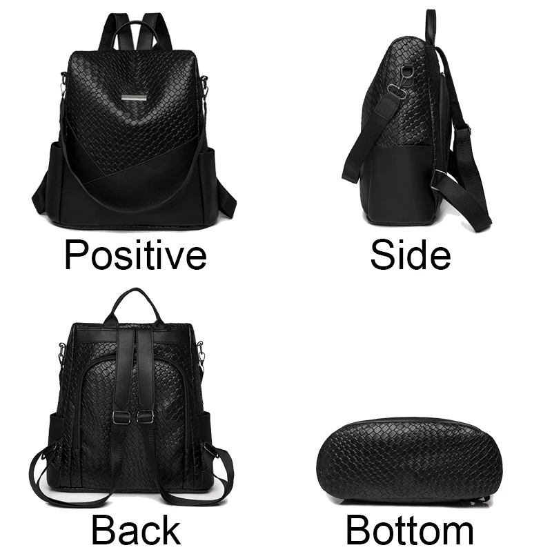 Women Large Capacity Backpack Purses High Quality Leather Female Vintage Bag School Bags Travel Bagpack Ladies_voghion.com