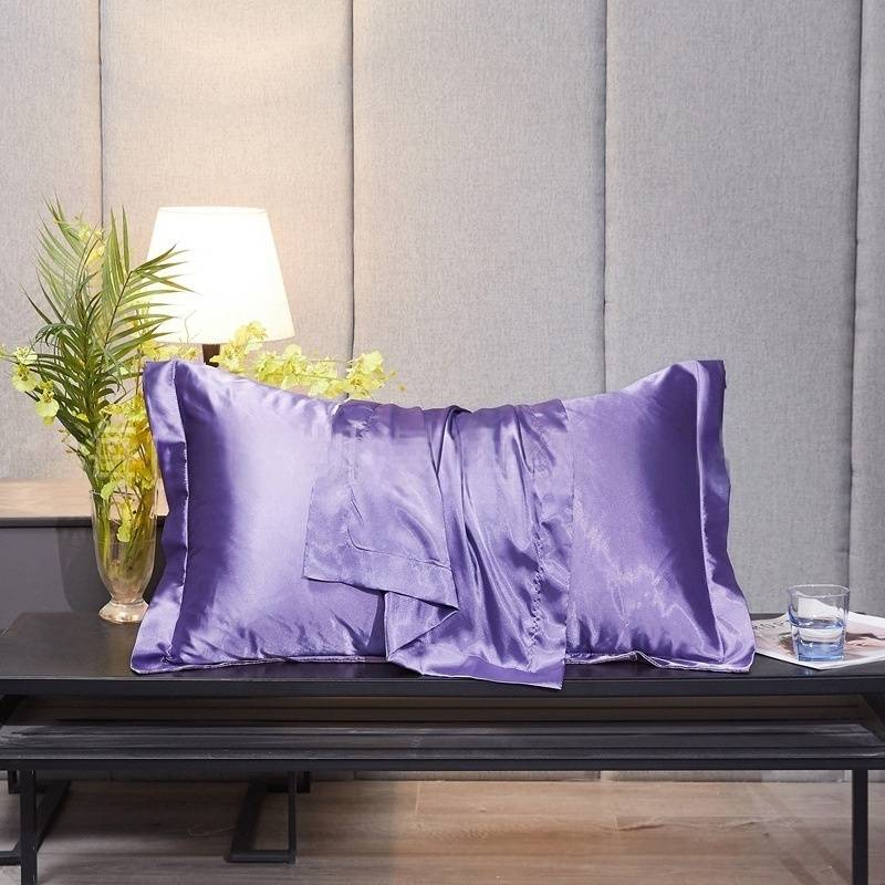 Seiden-Satin-Kissenbezug-Set (2er-Pack) – Kühlend und glatt, doppelseitig für die Haar- und Hautpflege_voghion.com