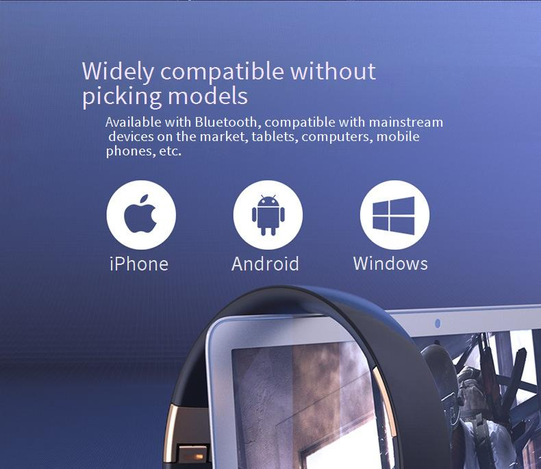 FG-07S Draadloze Bluetooth-hoofdtelefoon Over-ear Opvouwbare stereobasheadset met ingebouwde microfoon en TF-kaartsleuf voor sport_voghion.com
