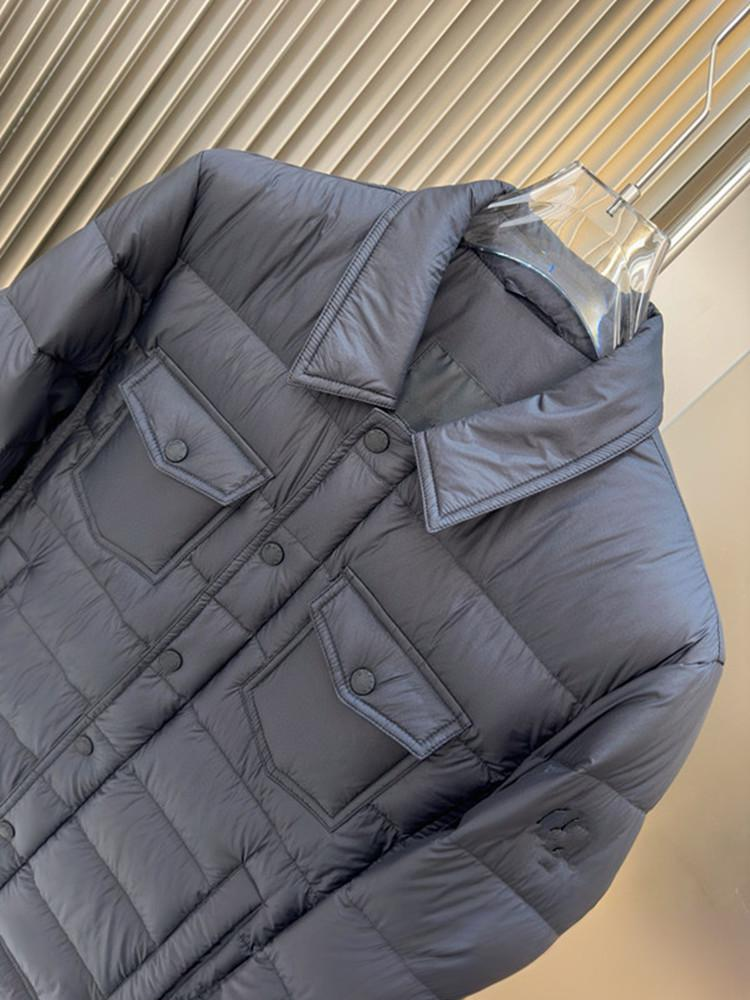 Men's Clothing Men's Lightweight Down Jacket With Lapel, Business Casual Winter Coat, Warm & Stylish Short Puffer Jacket For Cold Weather_voghion.com