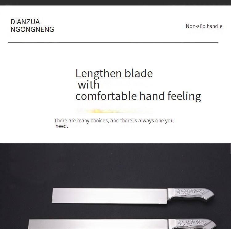 Foreign Trade Wholesale Stainless Steel Fruit Knife Good Quality Fruit Cutting Special Large Watermelon Knife Dormitory_voghion.com