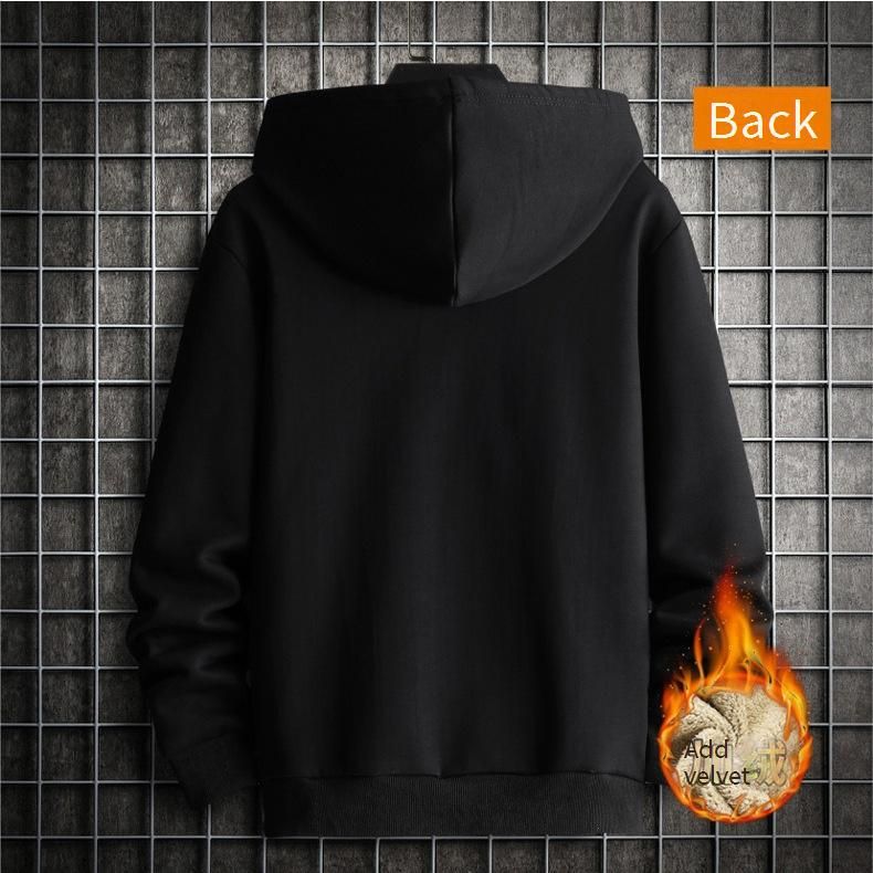 Felpa con cappuccio in velluto a coste con fodera in pile da uomo – Pullover dalla vestibilità europea con interno in sherpa per abbigliamento streetwear e urbano (S-3XL, nero) – Indispensabile invernale unisex_voghion.com