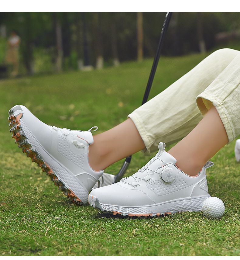 Golf Shoes For Men And Women With Waterproof Rotating Buttons, Couple's Golf Shoes, Casual Sports Shoes_voghion.com
