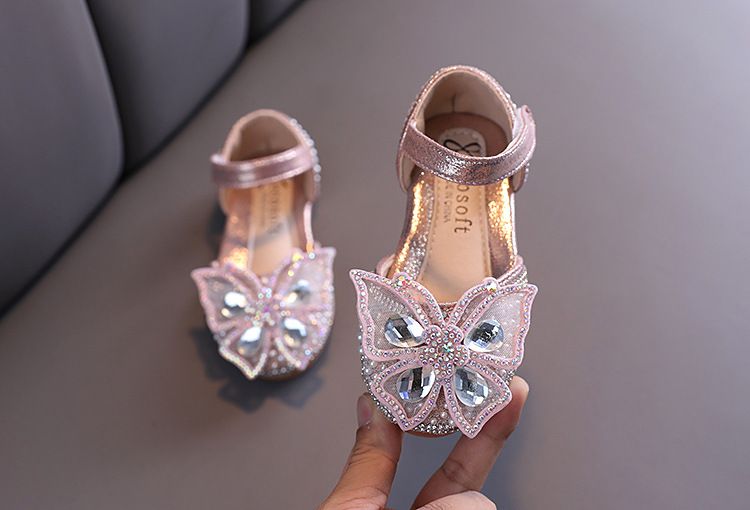Mädchen Kleine Große Kind Prinzessin Casual Einzelnen Schuh Zeigen_voghion.com