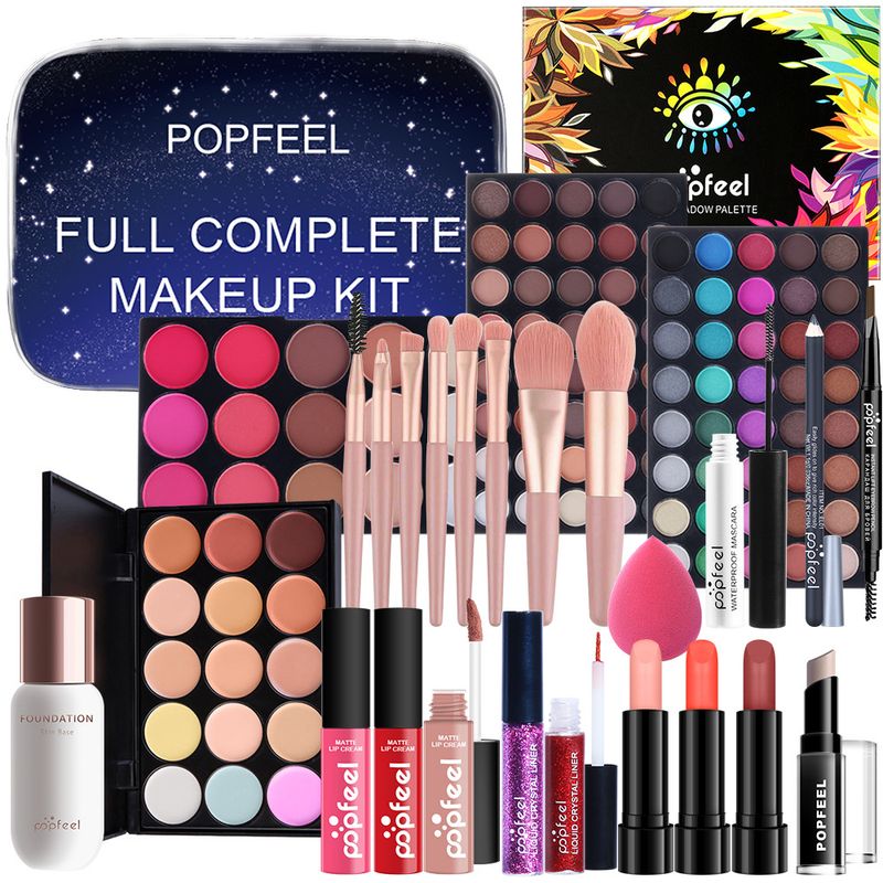 POPFEEL Makeup Master's Beginner - Set completo di cosmetici leggeri per il trucco, con confezione regalo_voghion.com