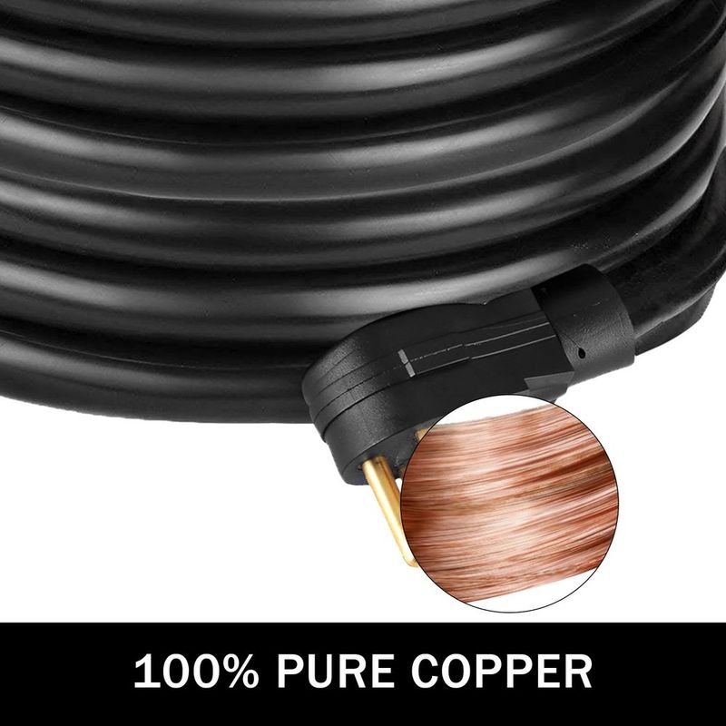 VEVOR RV Power Cord 50Ft 40 Amp RV Extension Cord AWG8 40 Amp Rv Extension Cord Truck Trailer Motorhome Camper RV Cord Grip Handles Camper Trailer Power Supply Cable_voghion.com