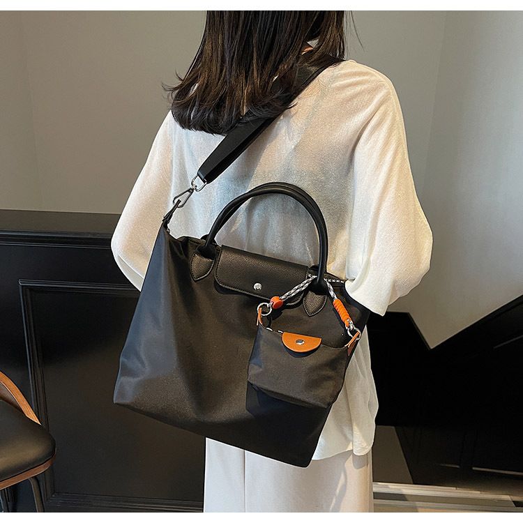 Borsa da donna, grande capacità, portatile, stile gnocco, alla moda, con tracolla a tracolla e giunzioni_voghion.com