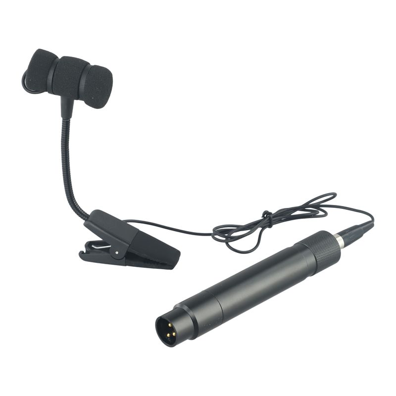 Tragbares 3- und 4-poliges kabelgebundenes Saxophon-Mikrofon im Clip-on-Design, omnidirektional, geeignet für verschiedene Instrumente_voghion.com